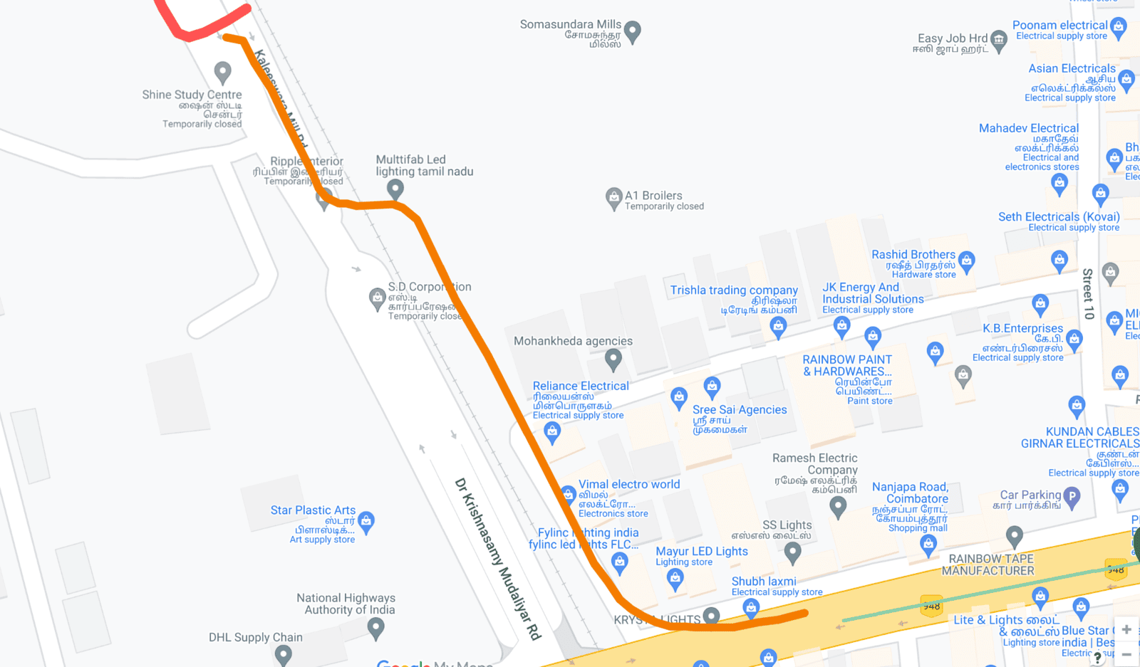 Avinashi Road Old Flyover Coimbatore