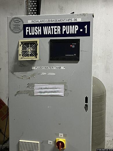 Treated water flushing